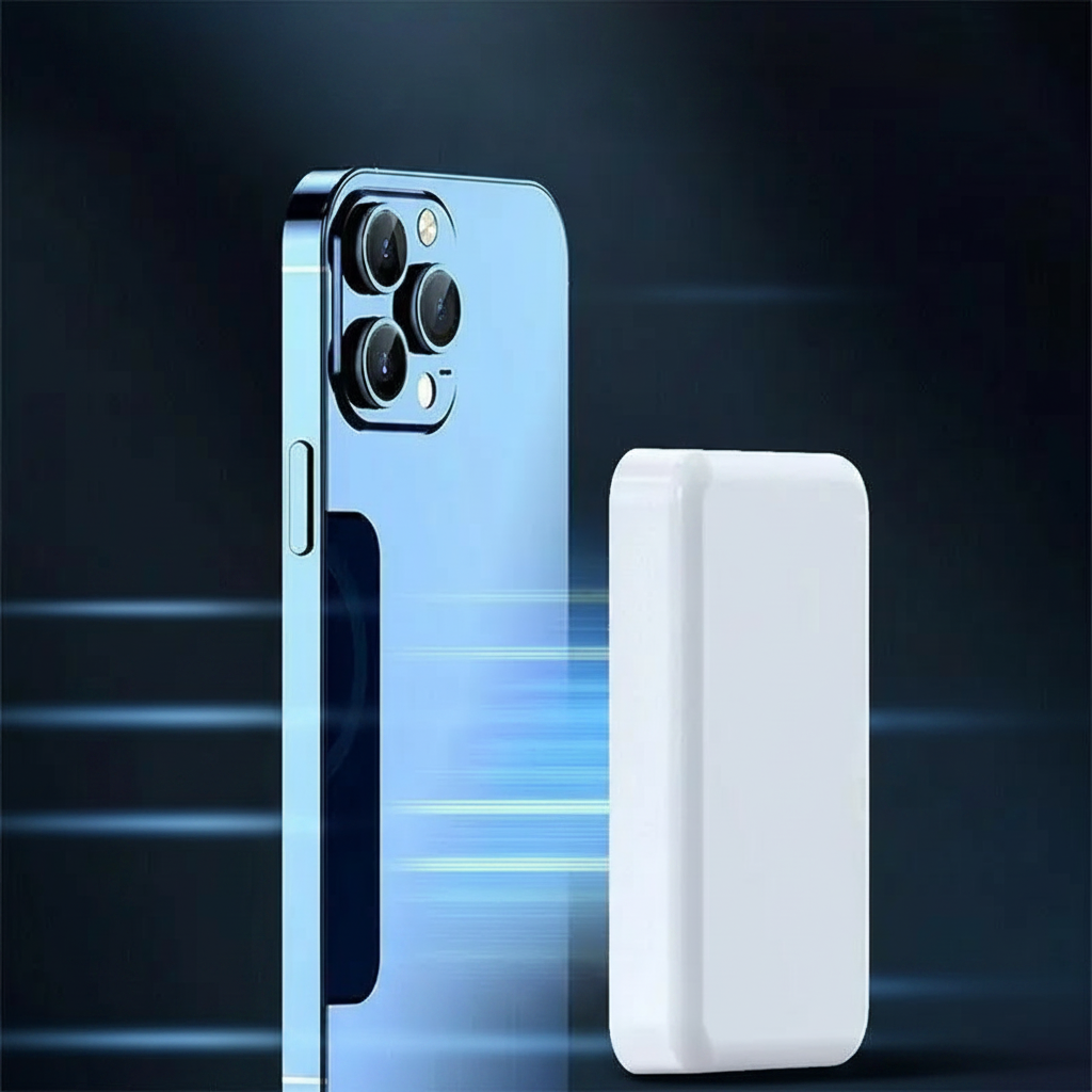 5000mAh Magnetic Power Bank for iPhone 12–17 Series, Works Best with MagSafe Case or No Case, Portable Wireless Charger outdoorfun