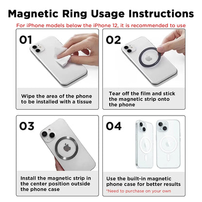 5000mAh Magnetic Power Bank for iPhone 12–17 Series, Works Best with MagSafe Case or No Case, Portable Wireless Charger outdoorfun