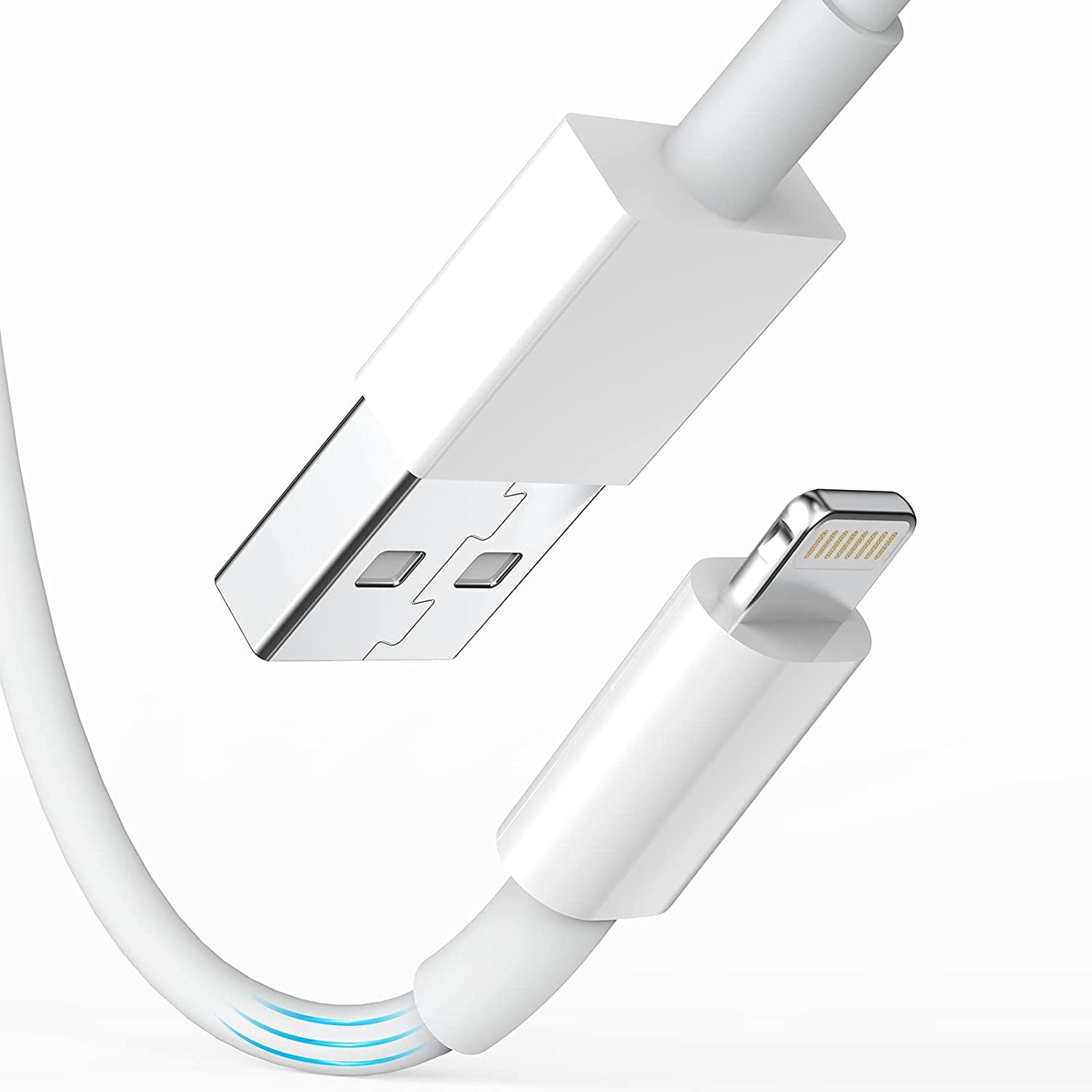 GREPHONE 5 Pack 6ft Long Lighting to USB Cable Compatible with iPhone/iPad/iPod, 5V