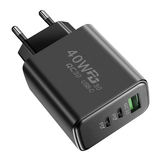 USB C Charger 40W Type-C PD Mobile Phone Fast Charging High Speed Quick Charge 3.0 Wall Charger Multiple Ports for iPhone Xiaomi