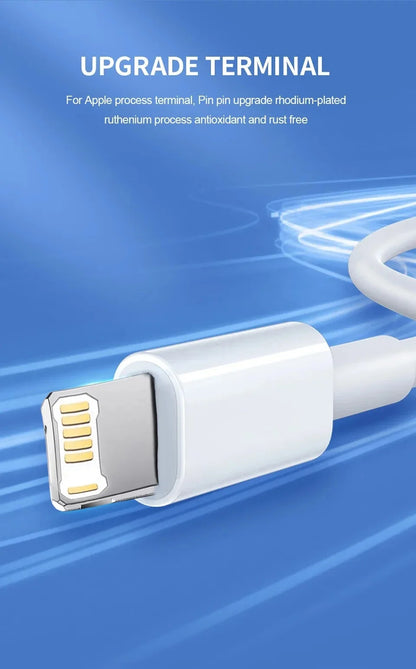 20W PD USB to Lighting USB C to Lighting Fast Charger Cable For Apple iPhone 14 13 12 11 Pro Max X XR Plus iPad Data Sync Line