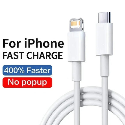20W PD USB to Lighting USB C to Lighting Fast Charger Cable For Apple iPhone 14 13 12 11 Pro Max X XR Plus iPad Data Sync Line - Color: Type C to L, Length: 2m
